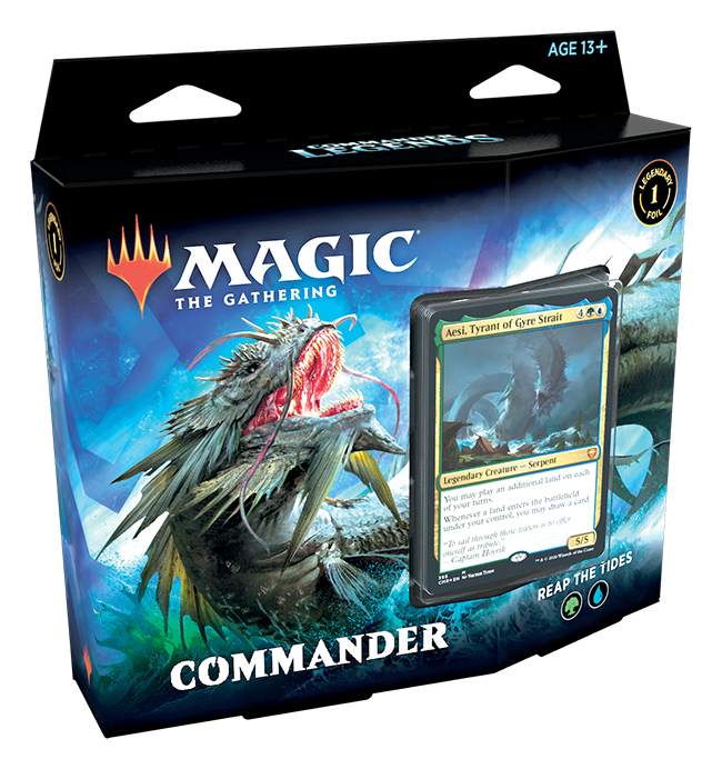 COMMANDER LEGENDS COMMANDER DECKS: REAP THE TIDES | Shuffle n Cut Hobbies & Games