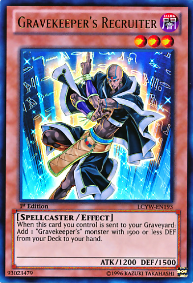 Gravekeeper's Recruiter [LCYW-EN193] Ultra Rare | Shuffle n Cut Hobbies & Games
