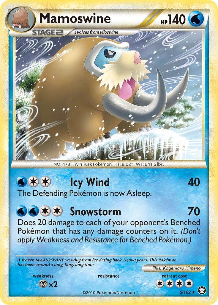 Mamoswine (5/102) [HeartGold & SoulSilver: Triumphant] | Shuffle n Cut Hobbies & Games