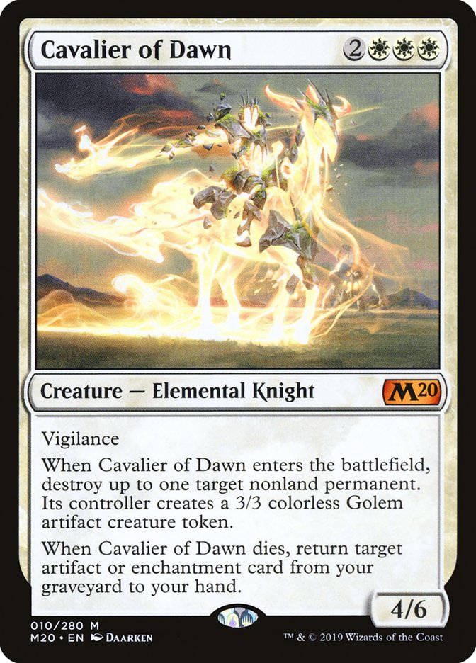 Cavalier of Dawn [Core Set 2020] | Shuffle n Cut Hobbies & Games