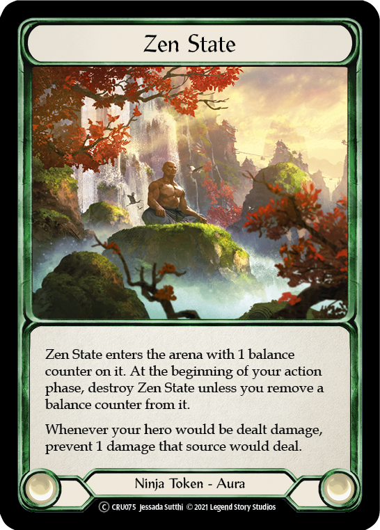 Zen State (Rainbow Foil) [CRU075-RF] Unlimited Rainbow Foil | Shuffle n Cut Hobbies & Games