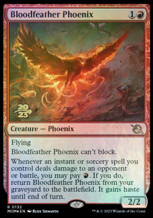 Bloodfeather Phoenix [March of the Machine Prerelease Promos] | Shuffle n Cut Hobbies & Games