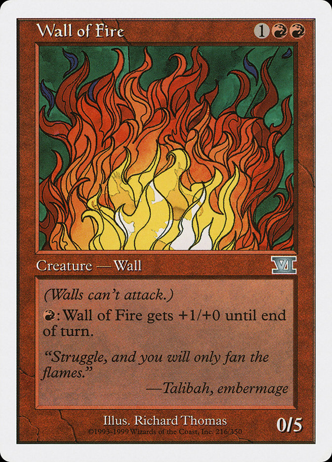 Wall of Fire [Classic Sixth Edition] | Shuffle n Cut Hobbies & Games