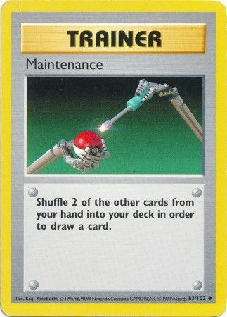 Maintenance (83/102) [Base Set Shadowless Unlimited] | Shuffle n Cut Hobbies & Games