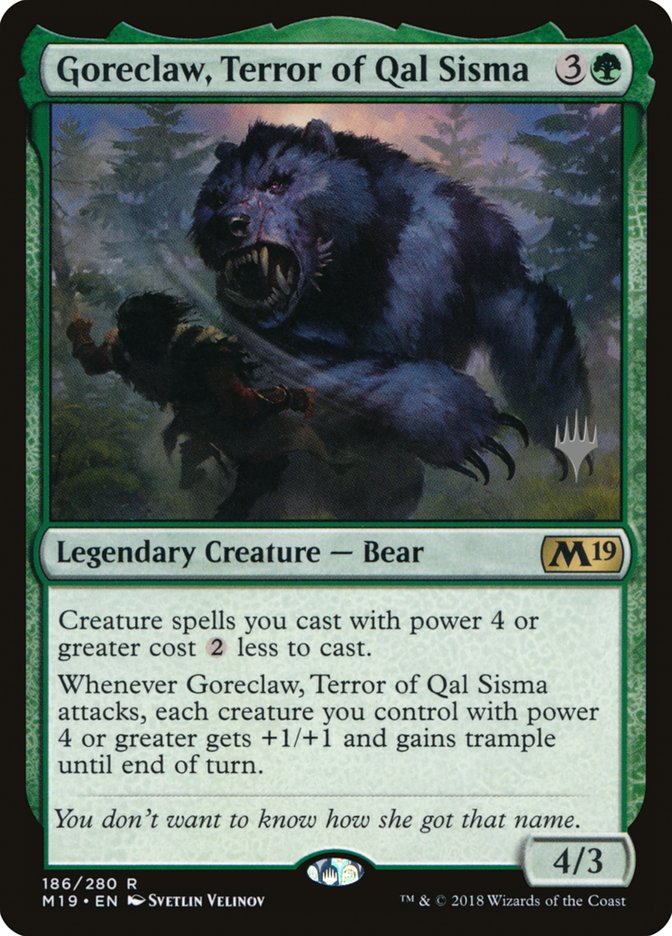 Goreclaw, Terror of Qal Sisma (Promo Pack) [Core Set 2019 Promos] | Shuffle n Cut Hobbies & Games