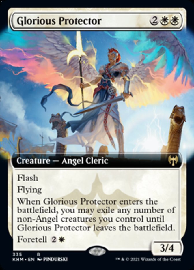 Glorious Protector (Extended Art) [Kaldheim] | Shuffle n Cut Hobbies & Games