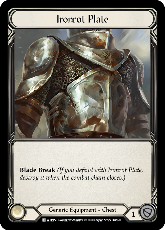 Ironrot Plate [U-WTR156] (Welcome to Rathe Unlimited)  Unlimited Rainbow Foil | Shuffle n Cut Hobbies & Games