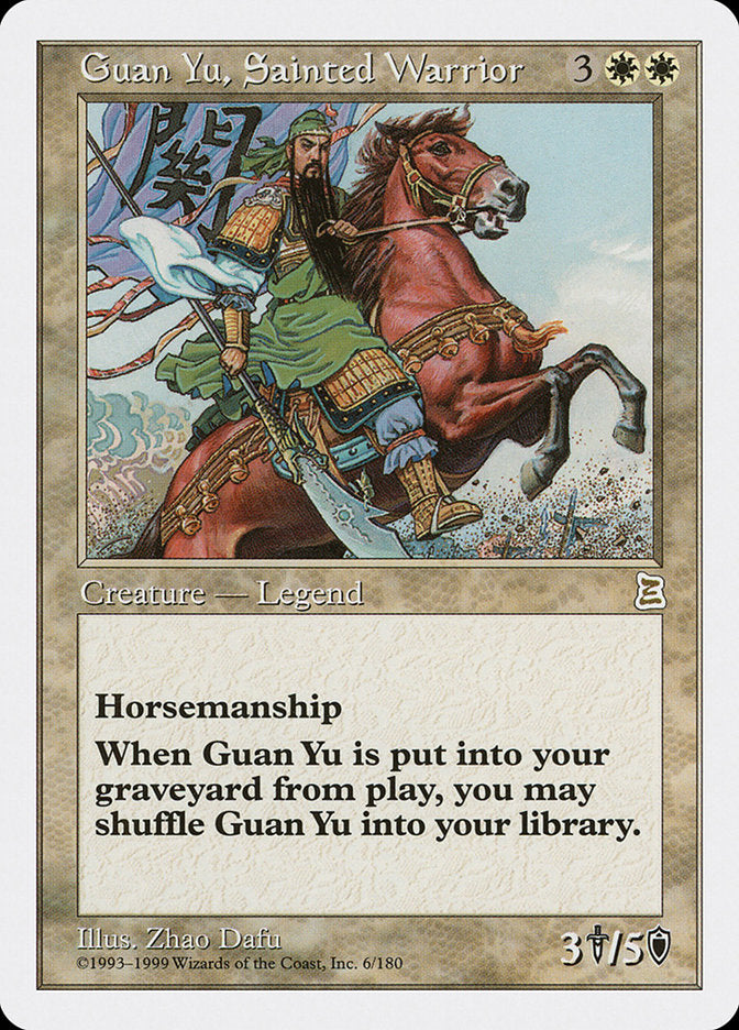 Guan Yu, Sainted Warrior [Portal Three Kingdoms] | Shuffle n Cut Hobbies & Games