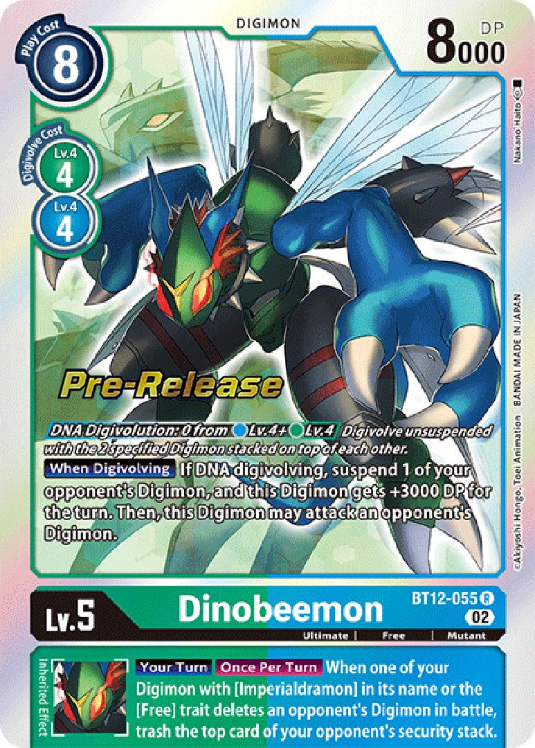 Dinobeemon [BT12-055] [Across Time Pre-Release Cards] | Shuffle n Cut Hobbies & Games