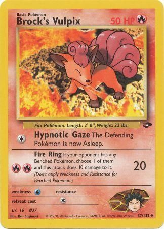 Brock's Vulpix (37/132) [Gym Challenge Unlimited] | Shuffle n Cut Hobbies & Games