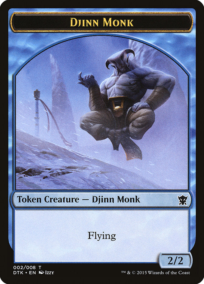 Djinn Monk Token [Dragons of Tarkir Tokens] | Shuffle n Cut Hobbies & Games