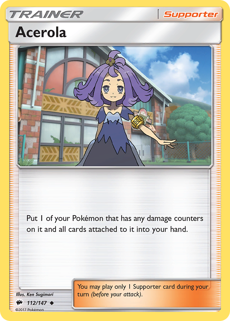 Acerola (112/147) [Sun & Moon: Burning Shadows] | Shuffle n Cut Hobbies & Games