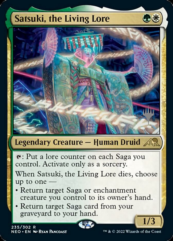 Satsuki, the Living Lore (Promo Pack) [Kamigawa: Neon Dynasty Promos] | Shuffle n Cut Hobbies & Games