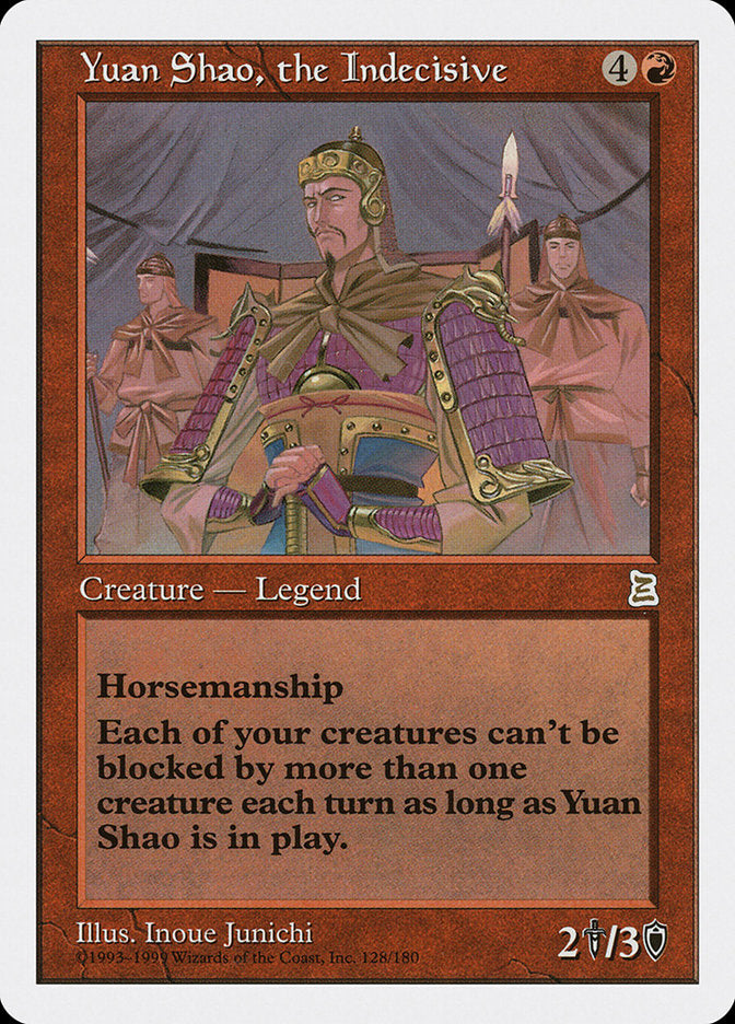 Yuan Shao, the Indecisive [Portal Three Kingdoms] | Shuffle n Cut Hobbies & Games