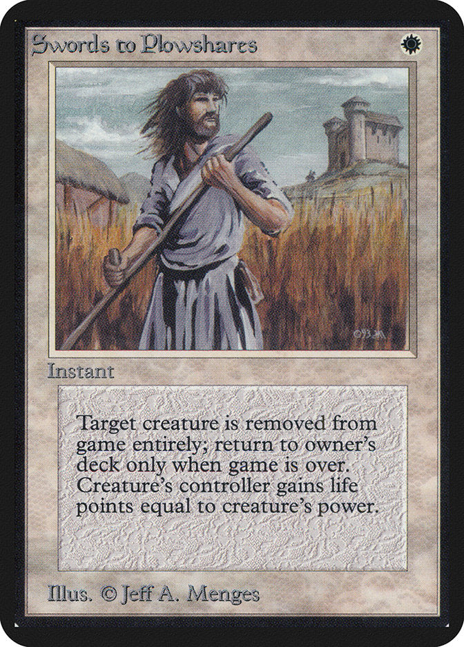 Swords to Plowshares [Alpha Edition] | Shuffle n Cut Hobbies & Games