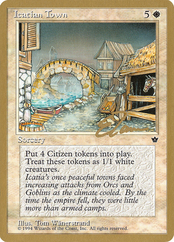 Icatian Town (Eric Tam) [Pro Tour Collector Set] | Shuffle n Cut Hobbies & Games