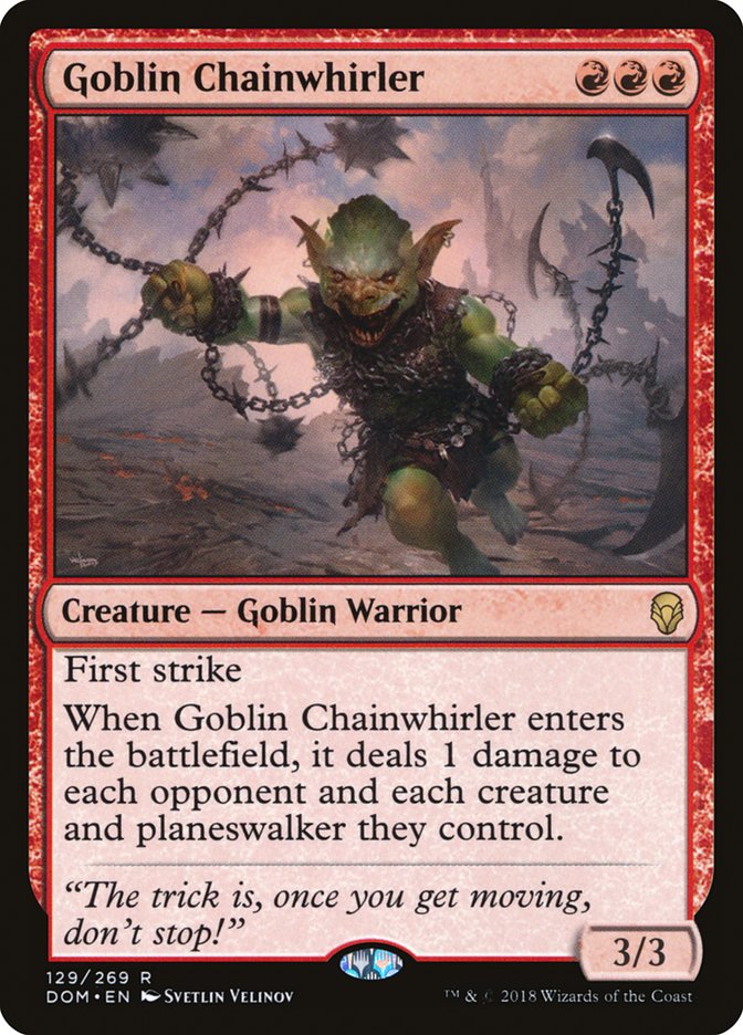 Goblin Chainwhirler [Dominaria] | Shuffle n Cut Hobbies & Games