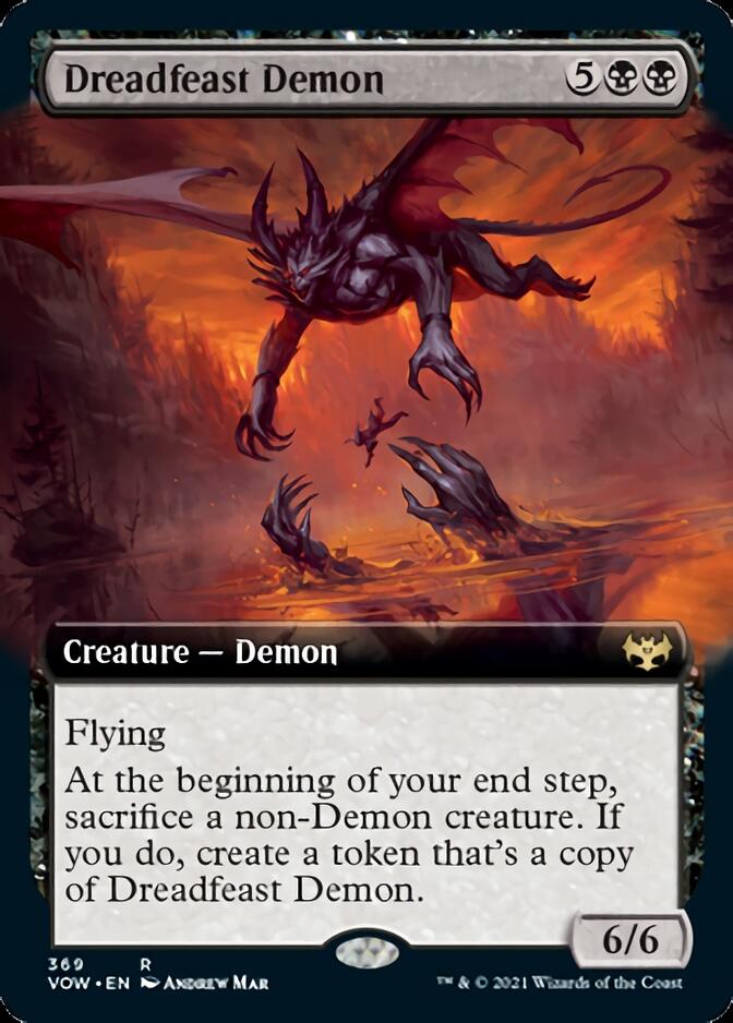 Dreadfeast Demon (Extended Art) [Innistrad: Crimson Vow] | Shuffle n Cut Hobbies & Games