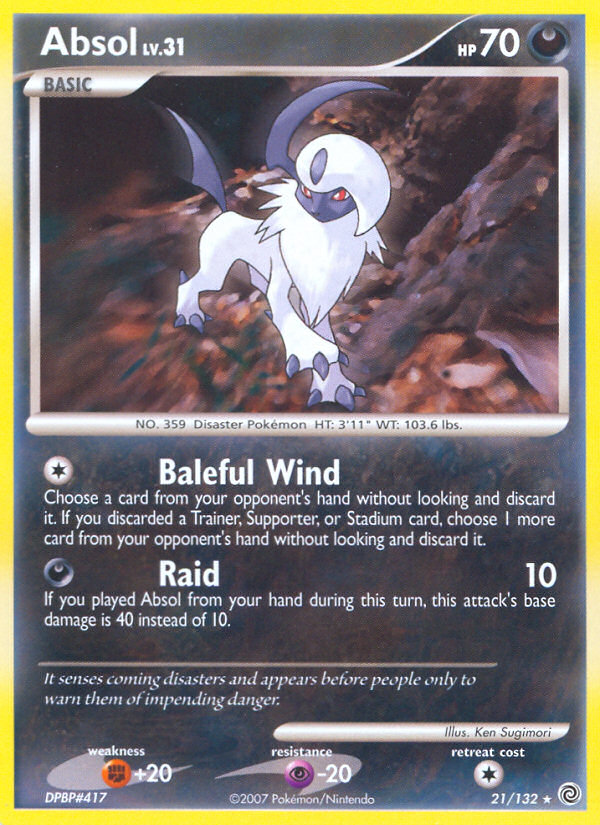 Absol (21/132) [Diamond & Pearl: Secret Wonders] | Shuffle n Cut Hobbies & Games