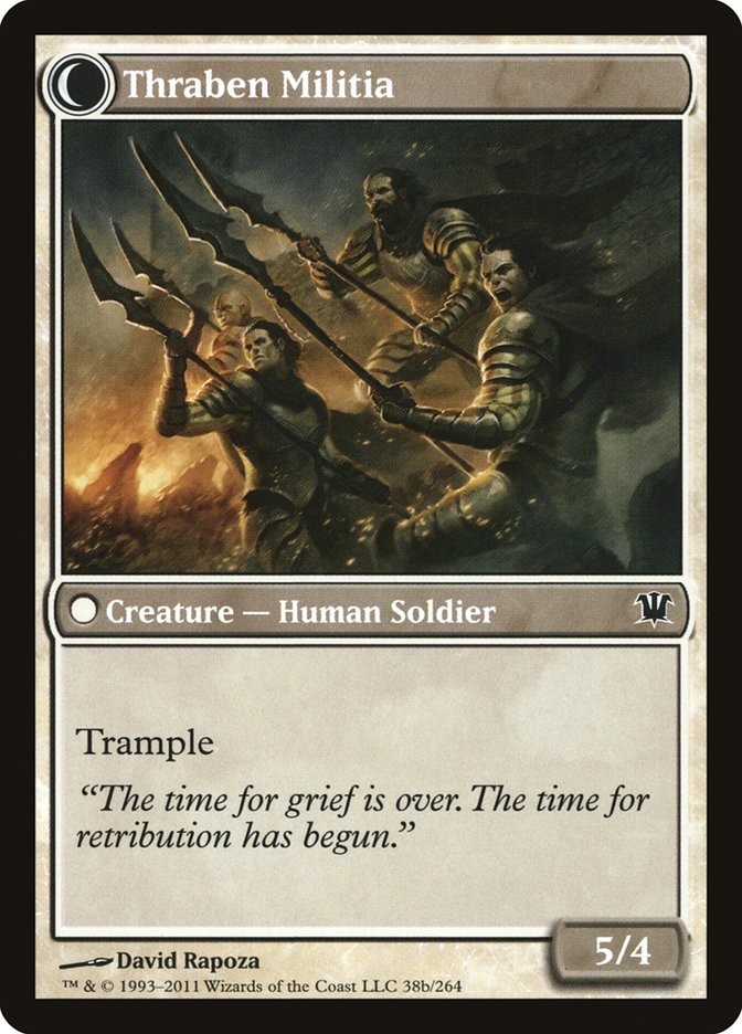 Thraben Sentry // Thraben Militia [Innistrad] | Shuffle n Cut Hobbies & Games