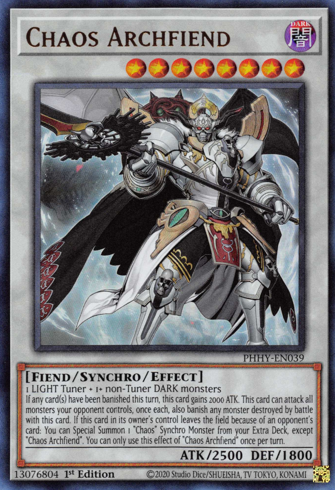 Chaos Archfiend [PHHY-EN039] Ultra Rare | Shuffle n Cut Hobbies & Games