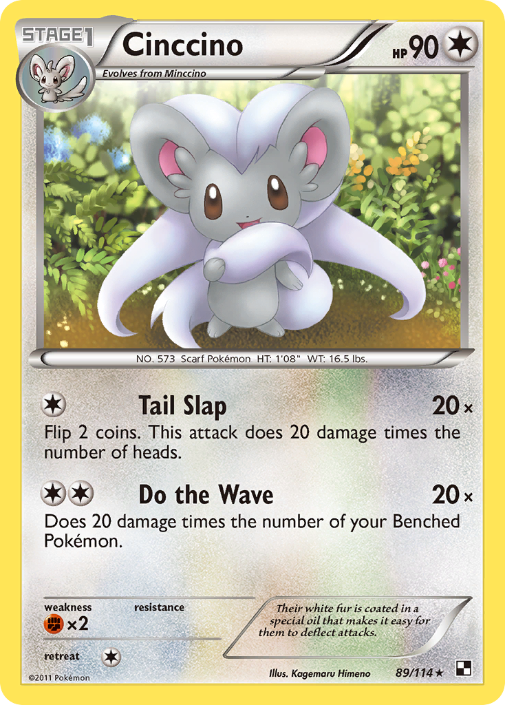 Cinccino (89/114) [Black & White: Base Set] | Shuffle n Cut Hobbies & Games