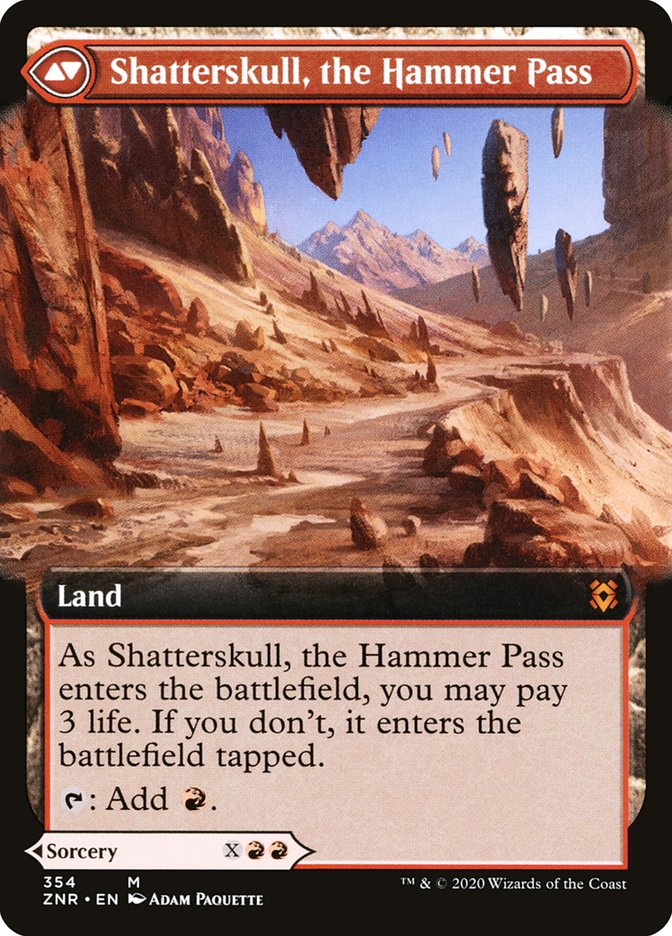 Shatterskull Smashing // Shatterskull, the Hammer Pass (Extended Art) [Zendikar Rising] | Shuffle n Cut Hobbies & Games