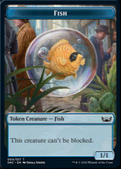 Fish // Rogue Double-Sided Token [Streets of New Capenna Tokens] | Shuffle n Cut Hobbies & Games