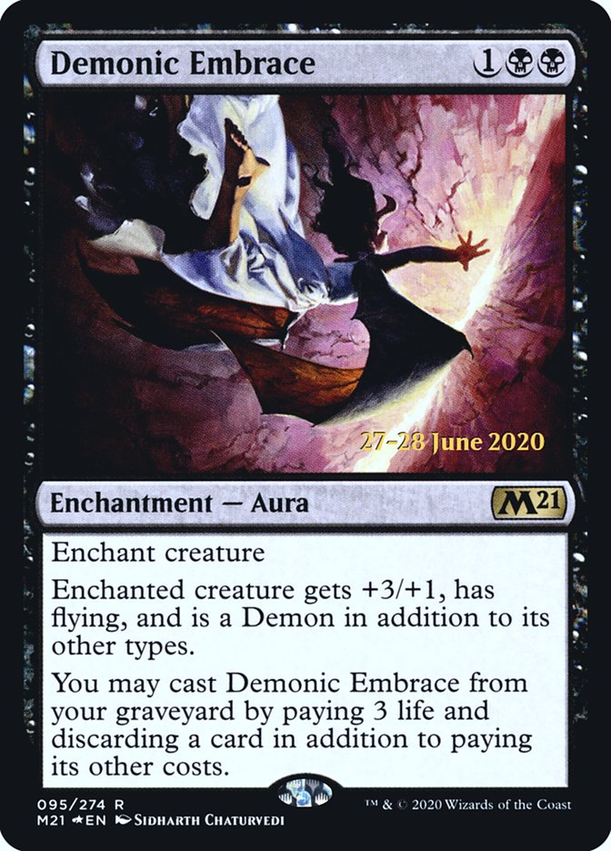 Demonic Embrace [Core Set 2021 Prerelease Promos] | Shuffle n Cut Hobbies & Games