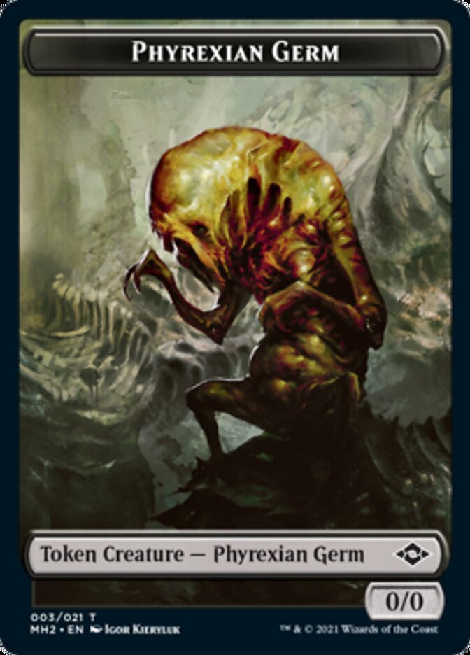 Phyrexian Germ // Squirrel Double-Sided Token [Modern Horizons 2 Tokens] | Shuffle n Cut Hobbies & Games