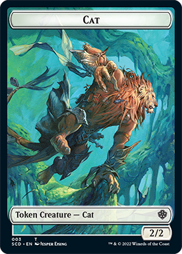 Saproling // Cat Double-Sided Token [Starter Commander Decks] | Shuffle n Cut Hobbies & Games