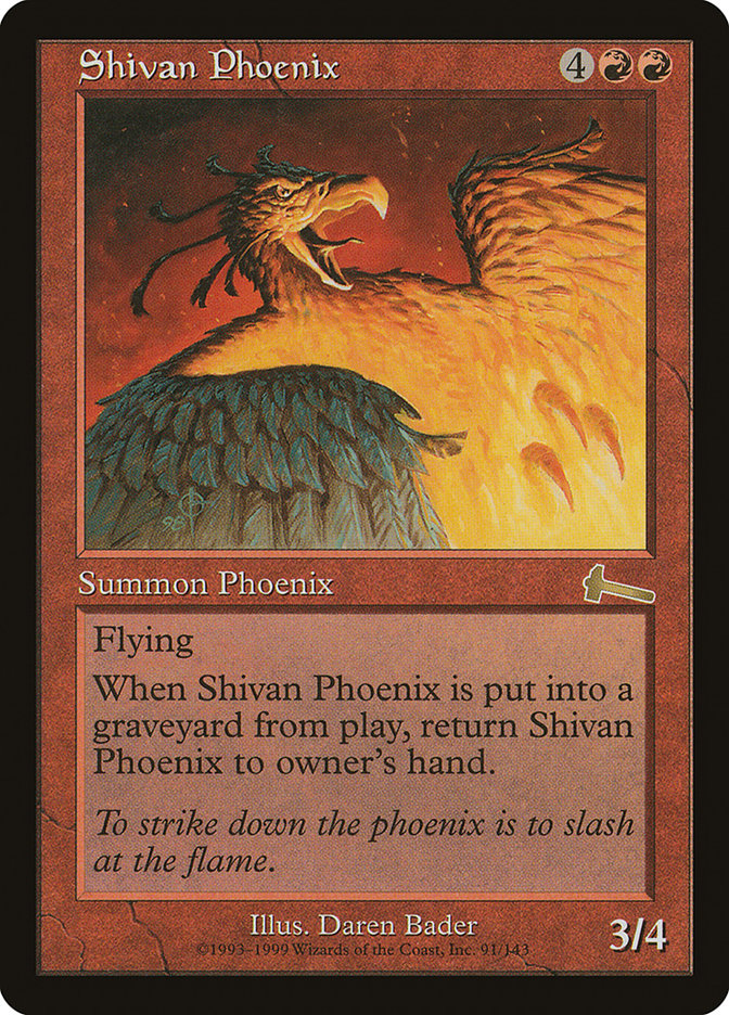 Shivan Phoenix [Urza's Legacy] | Shuffle n Cut Hobbies & Games