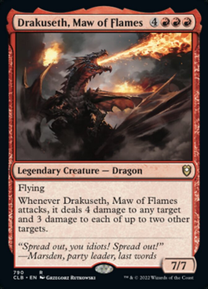 Drakuseth, Maw of Flames [Commander Legends: Battle for Baldur's Gate] | Shuffle n Cut Hobbies & Games