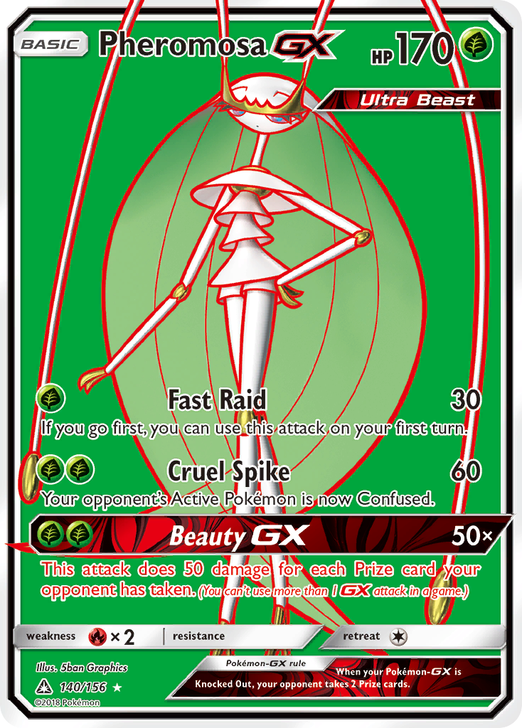 Pheromosa GX (140/156) [Sun & Moon: Ultra Prism] | Shuffle n Cut Hobbies & Games