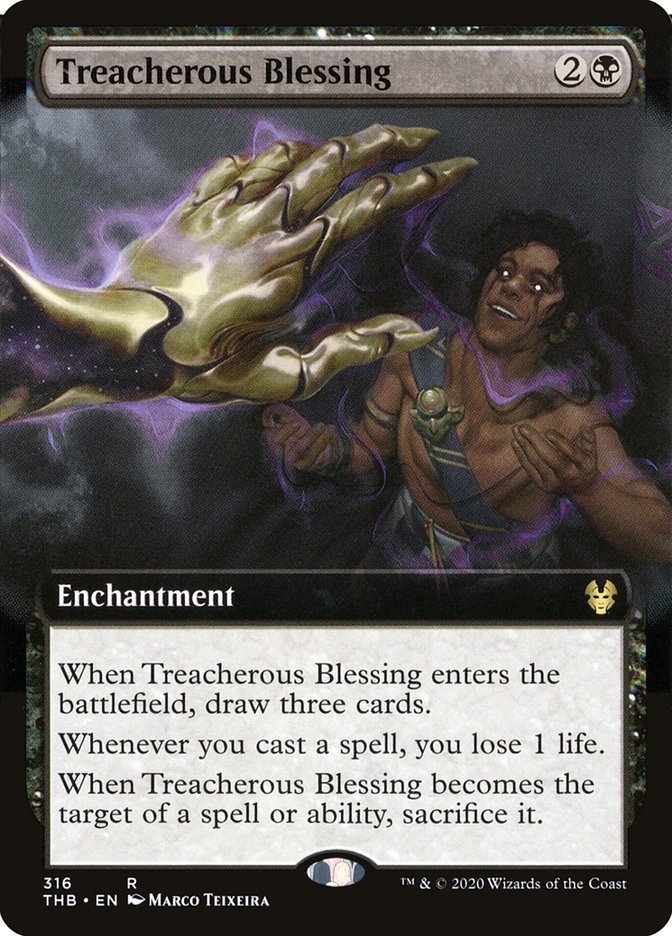 Treacherous Blessing (Extended Art) [Theros Beyond Death] | Shuffle n Cut Hobbies & Games
