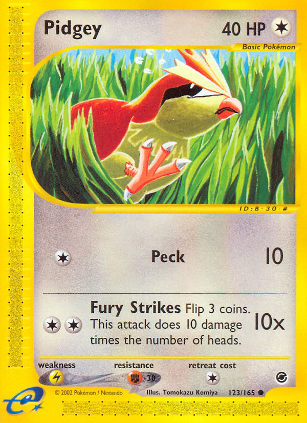 Pidgey (123/165) [Expedition: Base Set] | Shuffle n Cut Hobbies & Games