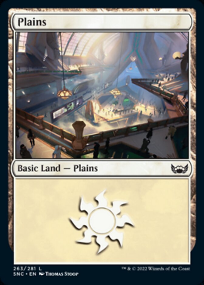 Plains (263) [Streets of New Capenna] | Shuffle n Cut Hobbies & Games