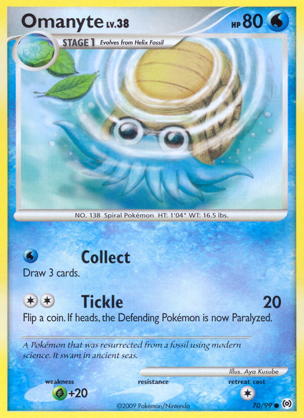 Omanyte (70/99) [Platinum: Arceus] | Shuffle n Cut Hobbies & Games