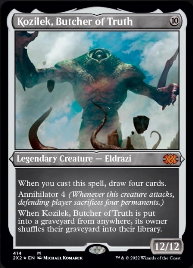 Kozilek, Butcher of Truth (Foil Etched) [Double Masters 2022] | Shuffle n Cut Hobbies & Games