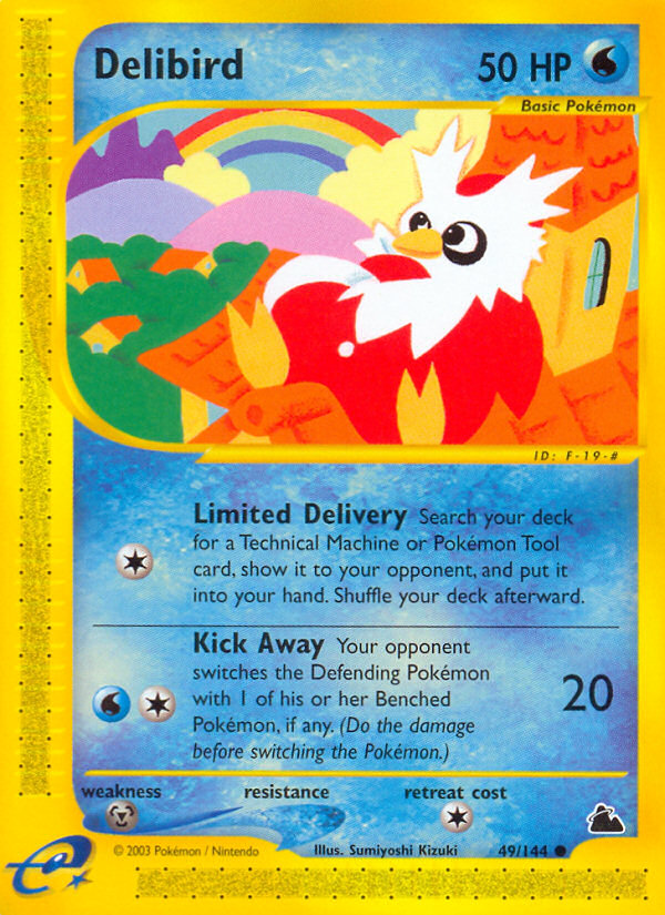 Delibird (49/144) [Skyridge] | Shuffle n Cut Hobbies & Games