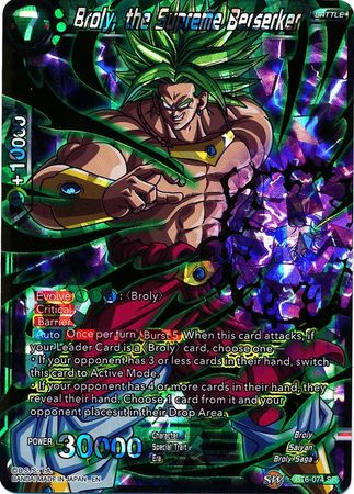 Broly, the Supreme Berserker [BT6-074] | Shuffle n Cut Hobbies & Games