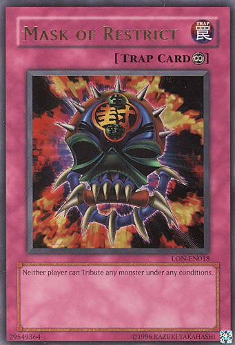Mask of Restrict [LON-EN018] Ultra Rare | Shuffle n Cut Hobbies & Games