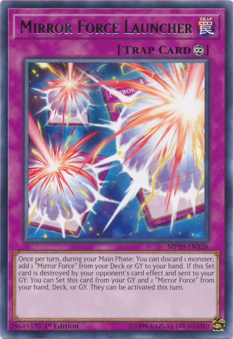 Mirror Force Launcher [MP19-EN126] Rare | Shuffle n Cut Hobbies & Games