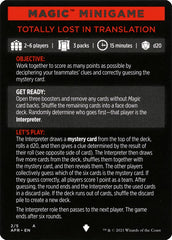 Totally Lost in Translation (Magic Minigame) [Dungeons & Dragons: Adventures in the Forgotten Realms Minigame] | Shuffle n Cut Hobbies & Games