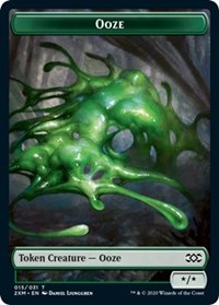 Ooze // Wurm (029) Double-Sided Token [Double Masters Tokens] | Shuffle n Cut Hobbies & Games