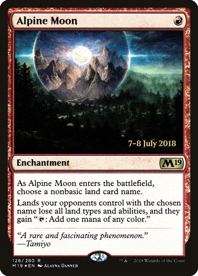 Alpine Moon [Core Set 2019 Prerelease Promos] | Shuffle n Cut Hobbies & Games