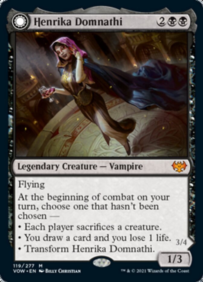 Henrika Domnathi // Henrika, Infernal Seer [Innistrad: Crimson Vow] | Shuffle n Cut Hobbies & Games