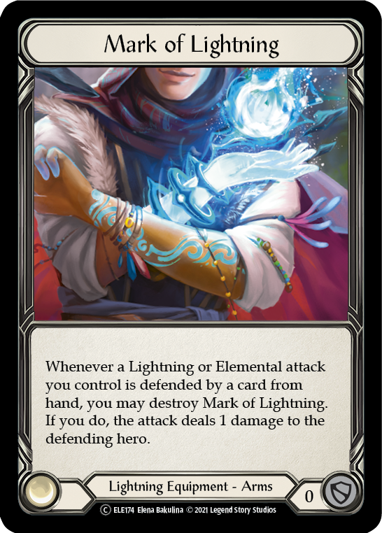 Mark of Lightning [U-ELE174] Unlimited Normal | Shuffle n Cut Hobbies & Games