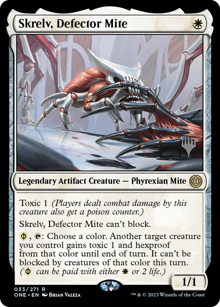 Skrelv, Defector Mite (Promo Pack) [Phyrexia: All Will Be One Promos] | Shuffle n Cut Hobbies & Games