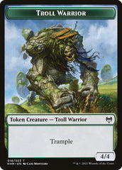 Elf Warrior // Troll Warrior Double-Sided Token [Kaldheim Tokens] | Shuffle n Cut Hobbies & Games